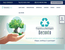 Tablet Screenshot of decontofarma.com.br